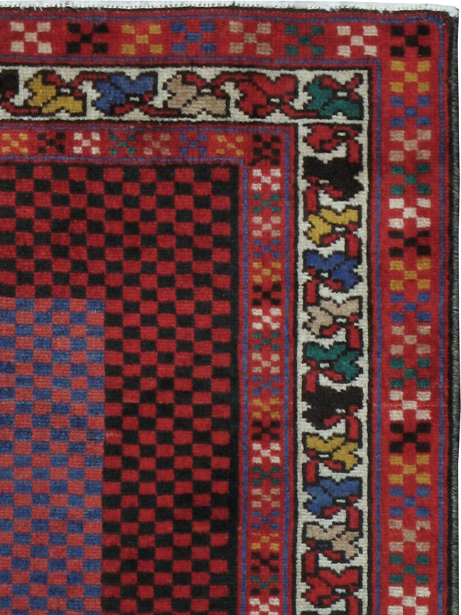 Vintage Persian Malayer Modernist Rug (Pair: 1 of 2), No.23730 - Staging