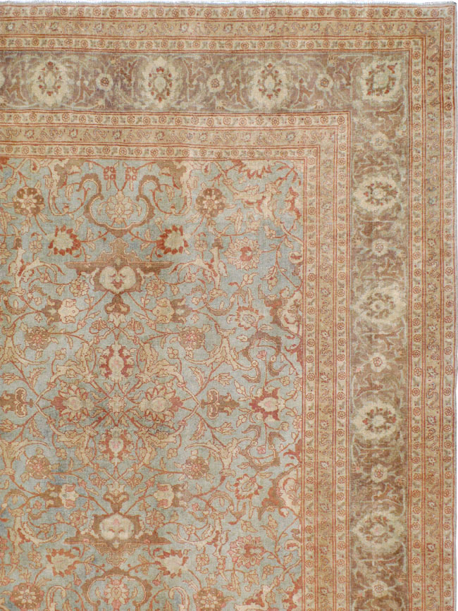 Antique Persian Tabriz Carpet, No.23735 - Staging