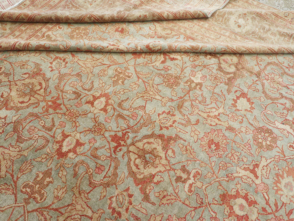 Antique Persian Tabriz Carpet, No.23735 - Staging