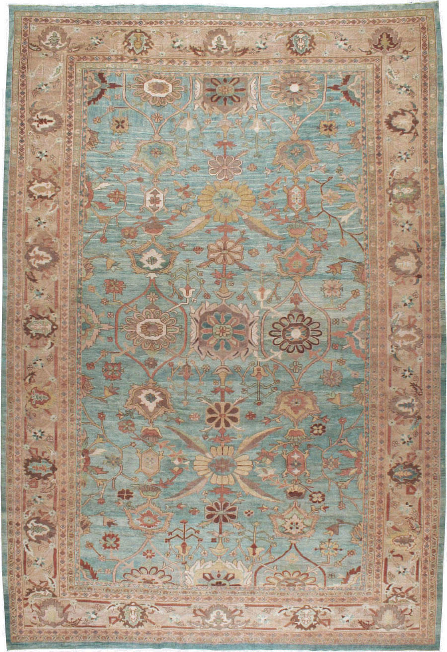 Vintage Persian Mahal Oversize Carpet, No.23745 - Staging