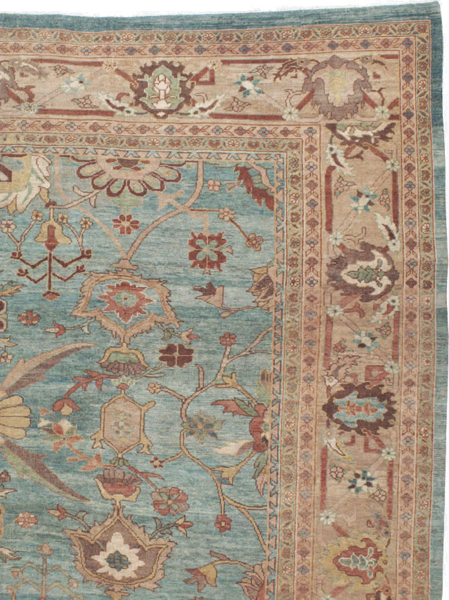 Vintage Persian Mahal Oversize Carpet, No.23745 - Staging