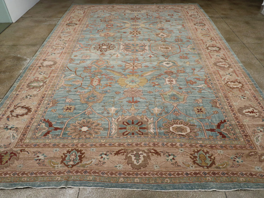 Vintage Persian Mahal Oversize Carpet, No.23745 - Staging