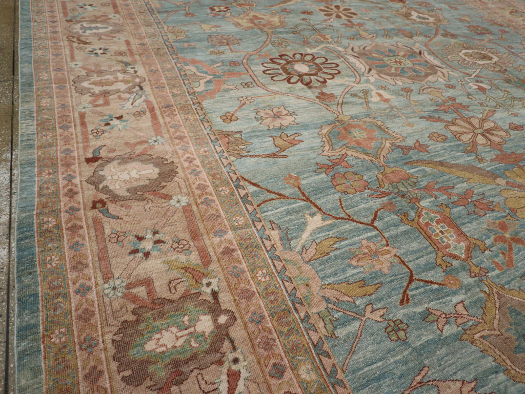 Vintage Persian Mahal Oversize Carpet, No.23745 - Staging