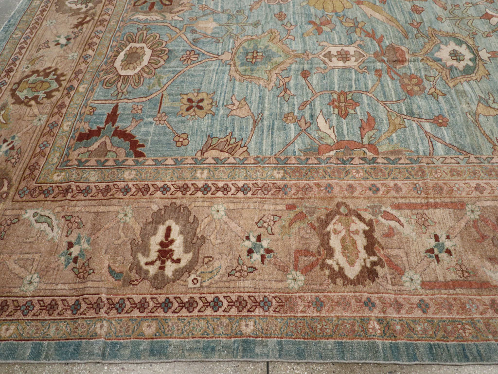 Vintage Persian Mahal Oversize Carpet, No.23745 - Staging
