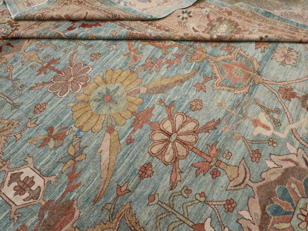 Vintage Persian Mahal Oversize Carpet, No.23745 - Staging