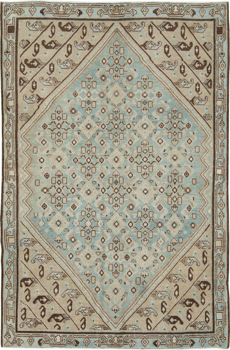 Vintage Persian Malayer Rug (Pair: 1 of 2), No.23753 - Staging