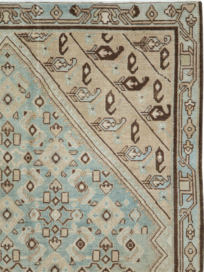 Vintage Persian Malayer Rug (Pair: 1 of 2), No.23753 - Staging