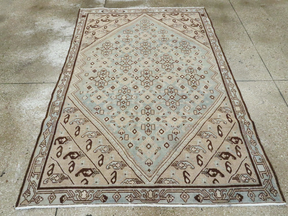 Vintage Persian Malayer Rug (Pair: 1 of 2), No.23753 - Staging