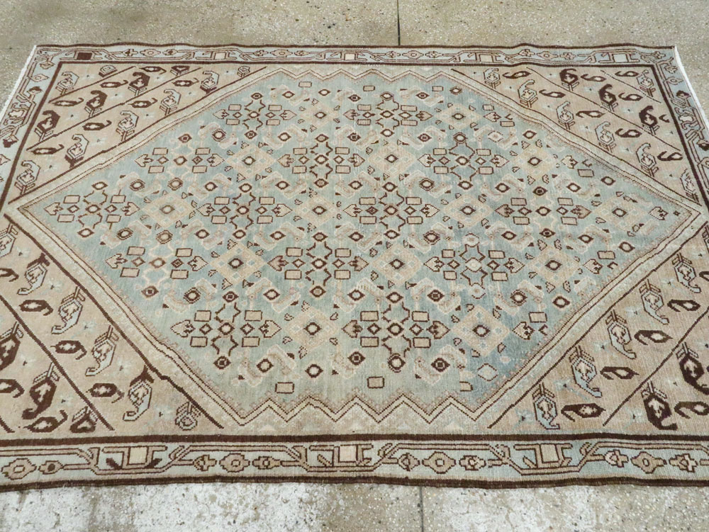Vintage Persian Malayer Rug (Pair: 1 of 2), No.23753 - Staging