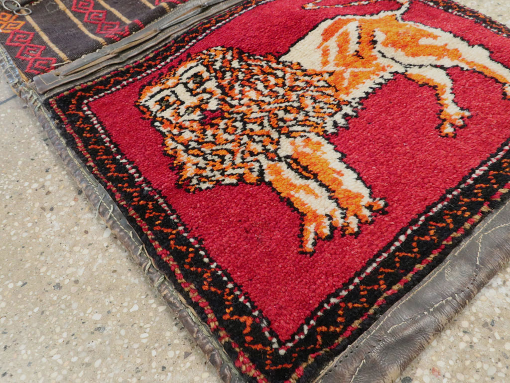 Vintage Persian Pictorial Bag Face, No.23755 - Staging