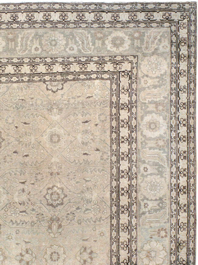 Antique Persian Tabriz Carpet, No.23756 - Staging