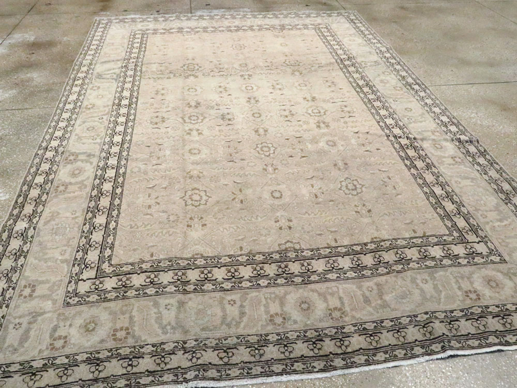 Antique Persian Tabriz Carpet, No.23756 - Staging