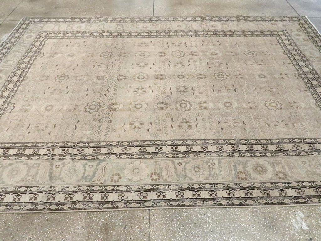 Antique Persian Tabriz Carpet, No.23756 - Staging