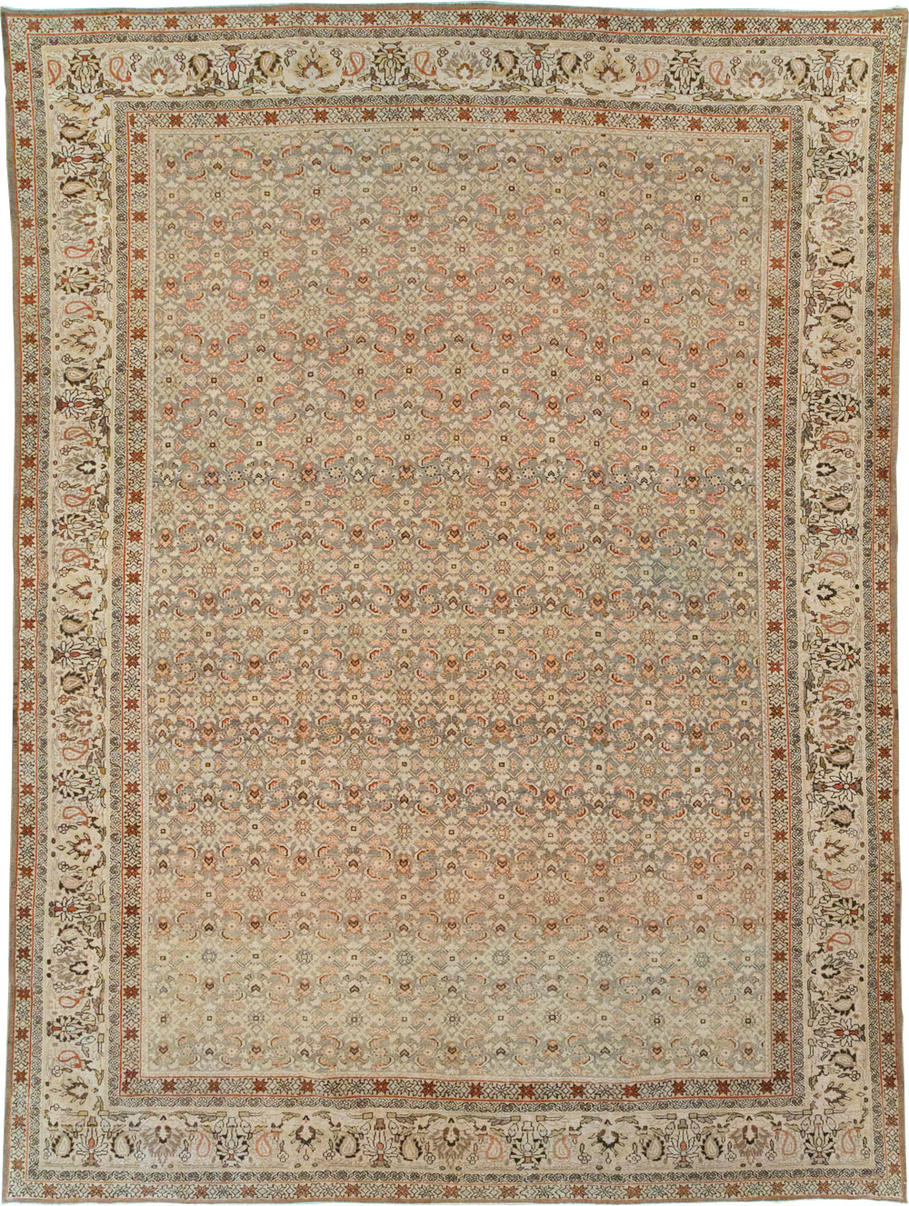 Antique Persian Malayer Carpet, No.23770 - Staging