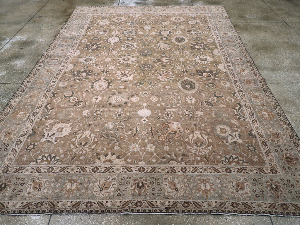 Vintage Persian Tabriz Carpet, No.23771 - Staging