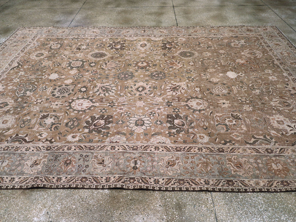 Vintage Persian Tabriz Carpet, No.23771 - Staging