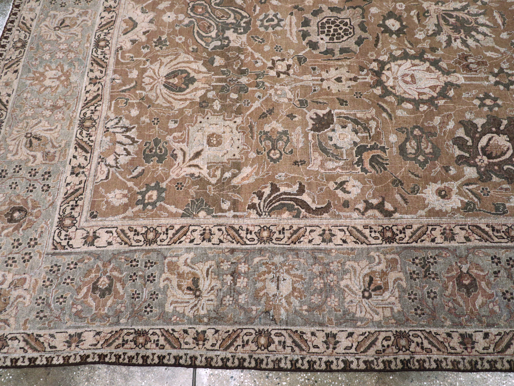 Vintage Persian Tabriz Carpet, No.23771 - Staging