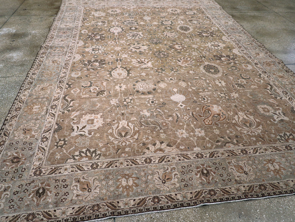 Vintage Persian Tabriz Carpet, No.23771 - Staging