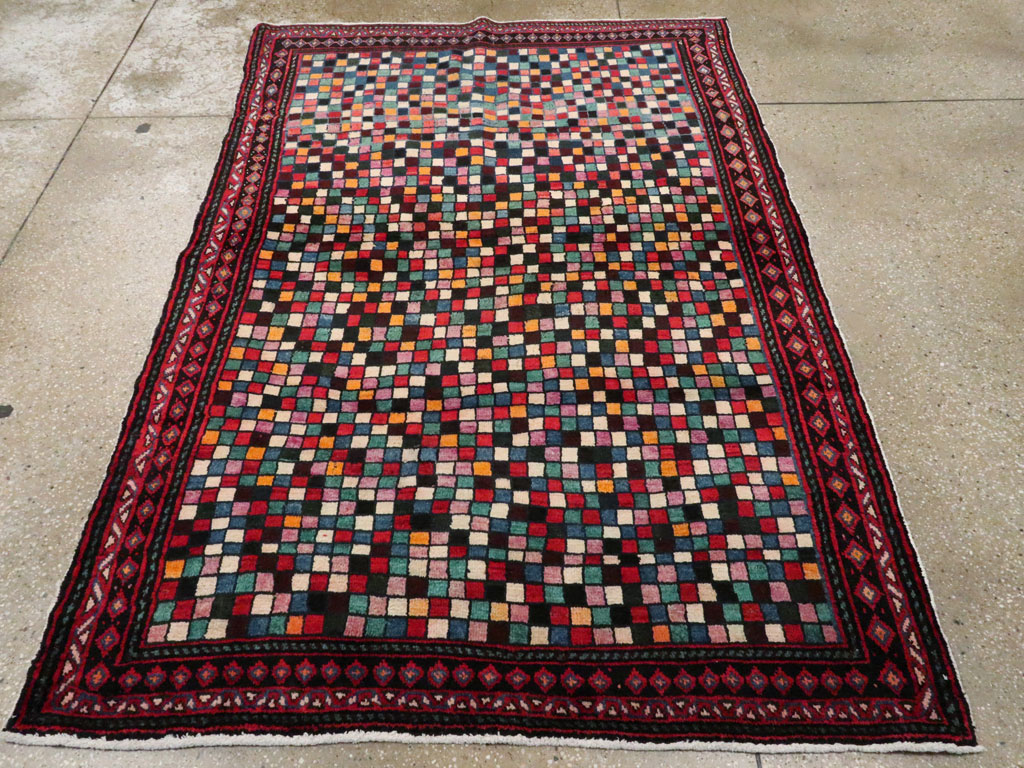 Vintage Persian Joshegan Rug, No.23772 - Staging