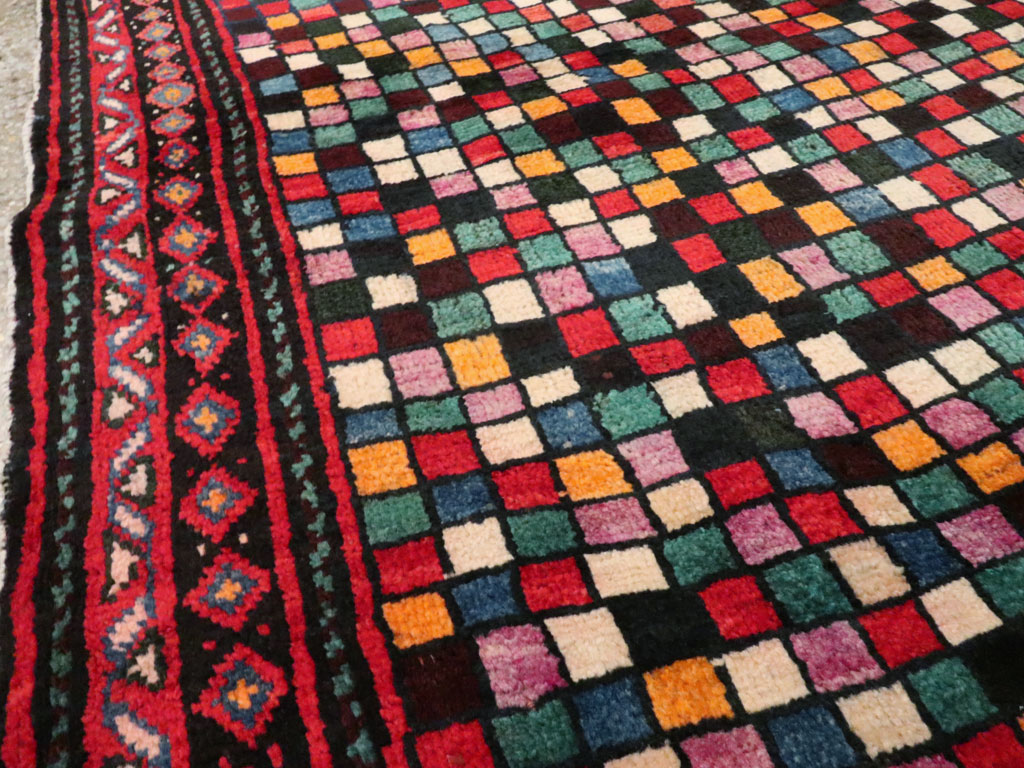 Vintage Persian Joshegan Rug, No.23772 - Staging