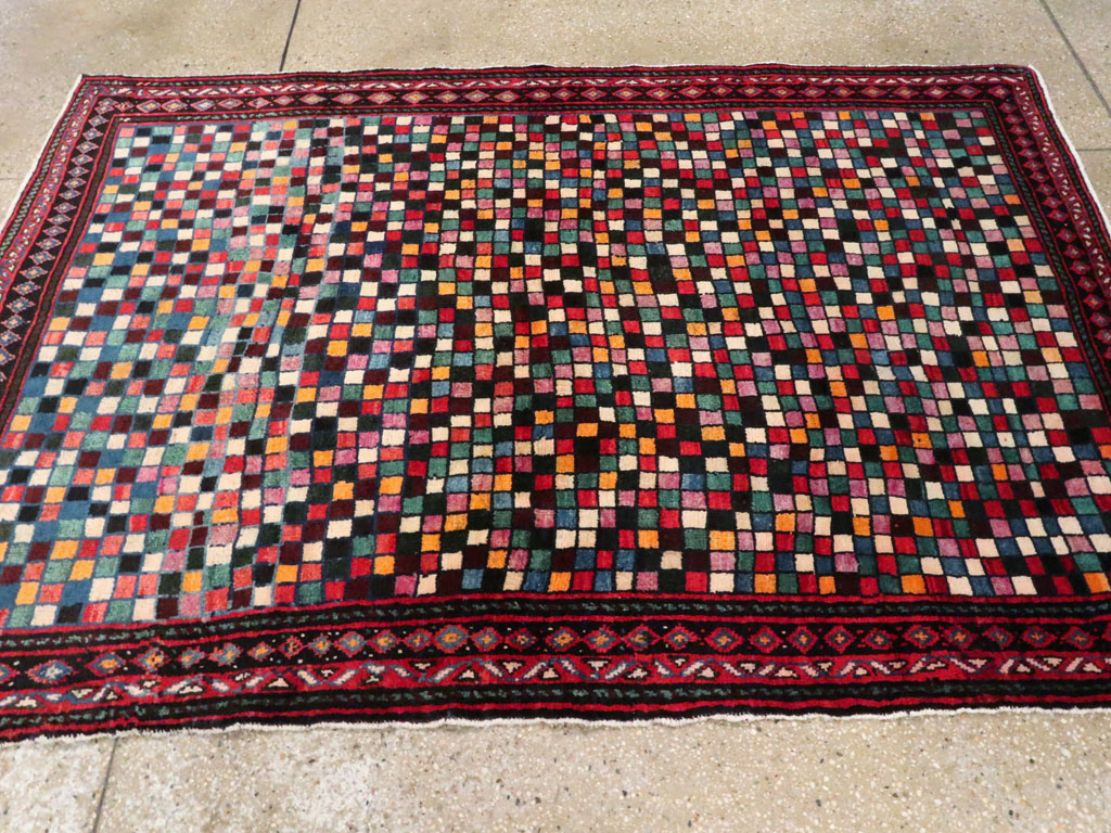 Vintage Persian Joshegan Rug, No.23772 - Staging
