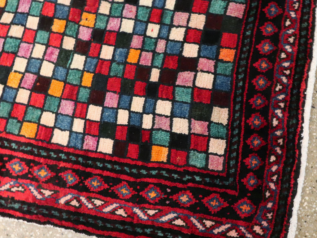 Vintage Persian Joshegan Rug, No.23772 - Staging