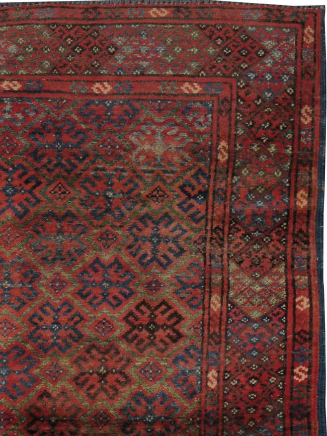 Vintage Afghan Baluch Rug, No.23776 - Staging