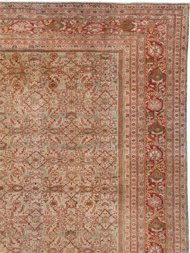 Antique Persian Mahal Carpet, No.23778 - Staging