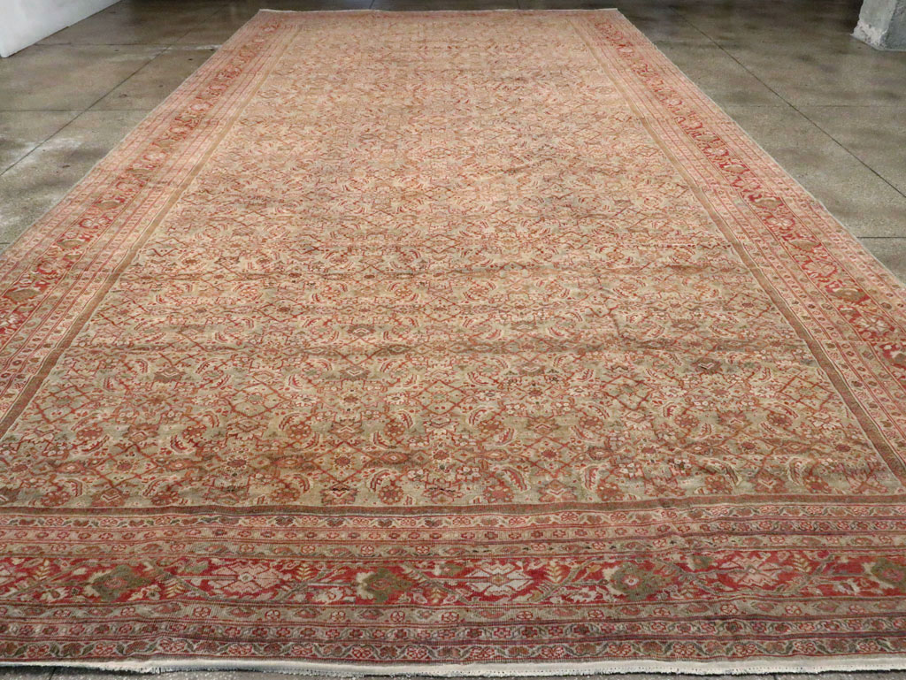 Antique Persian Mahal Carpet, No.23778 - Staging