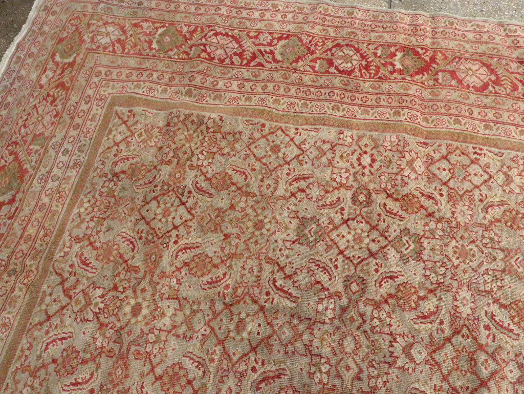 Antique Persian Mahal Carpet, No.23778 - Staging