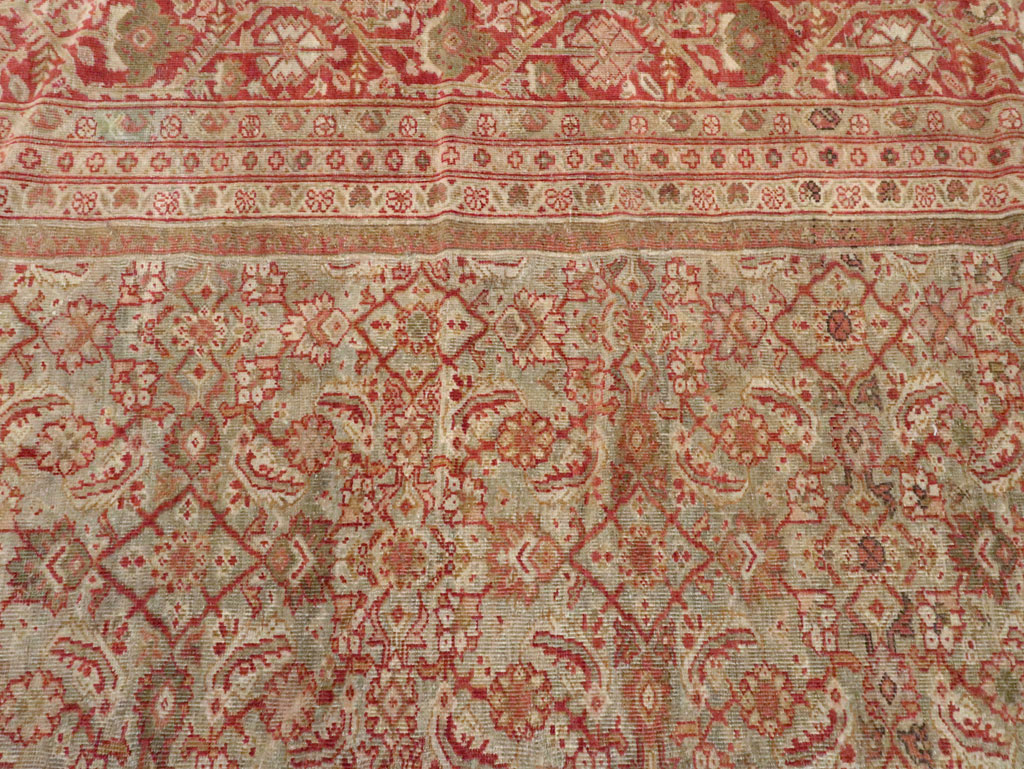 Antique Persian Mahal Carpet, No.23778 - Staging