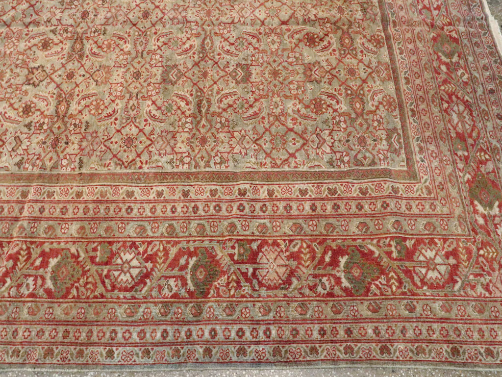 Antique Persian Mahal Carpet, No.23778 - Staging