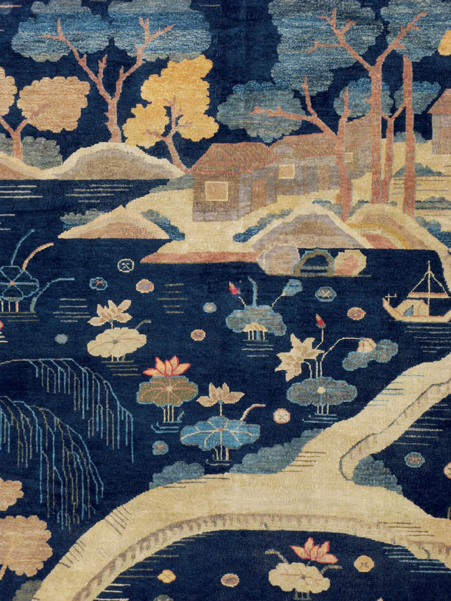 Antique Chinese Peking Carpet, No.23781 - Staging