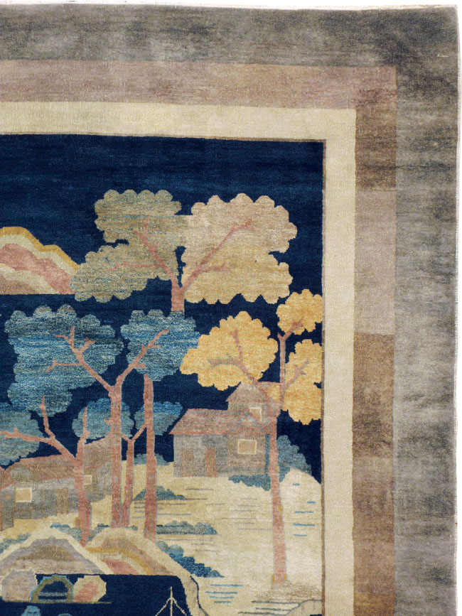 Antique Chinese Peking Carpet, No.23781 - Staging