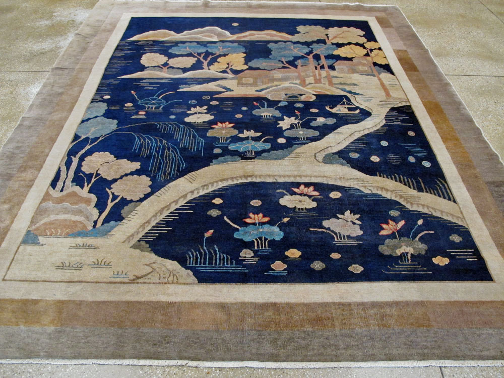 Antique Chinese Peking Carpet, No.23781 - Staging