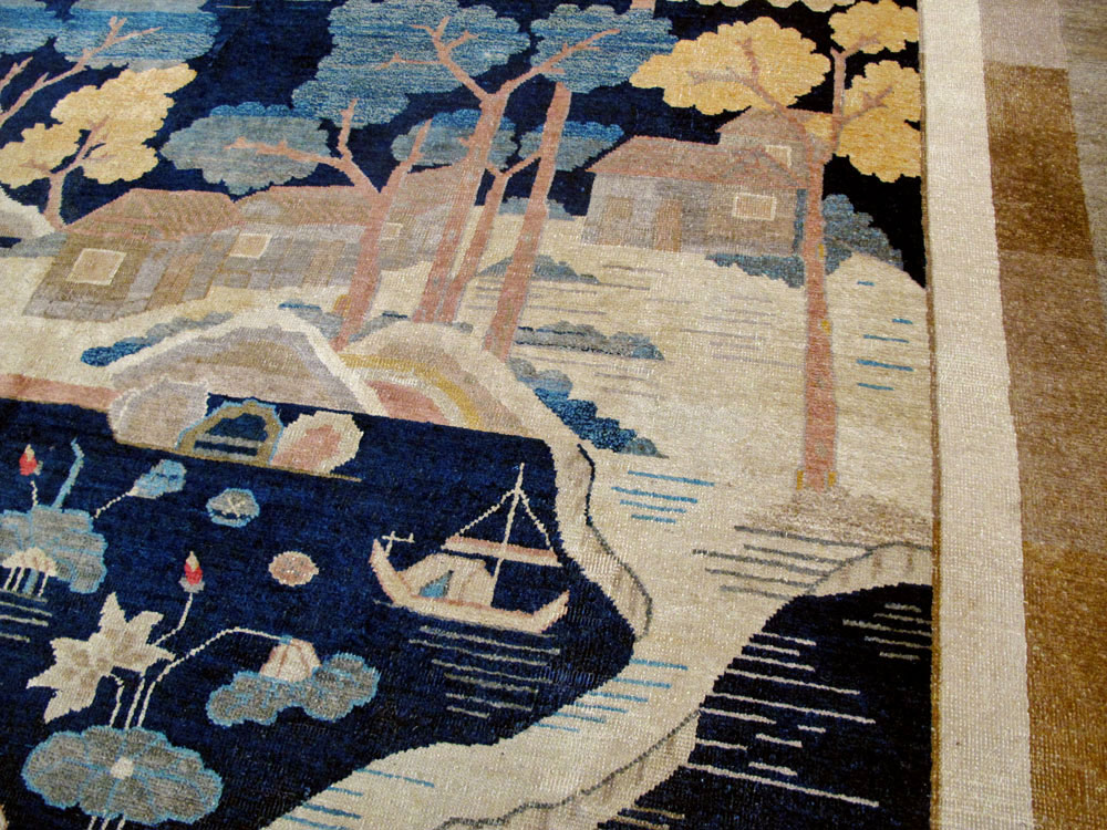 Antique Chinese Peking Carpet, No.23781 - Staging