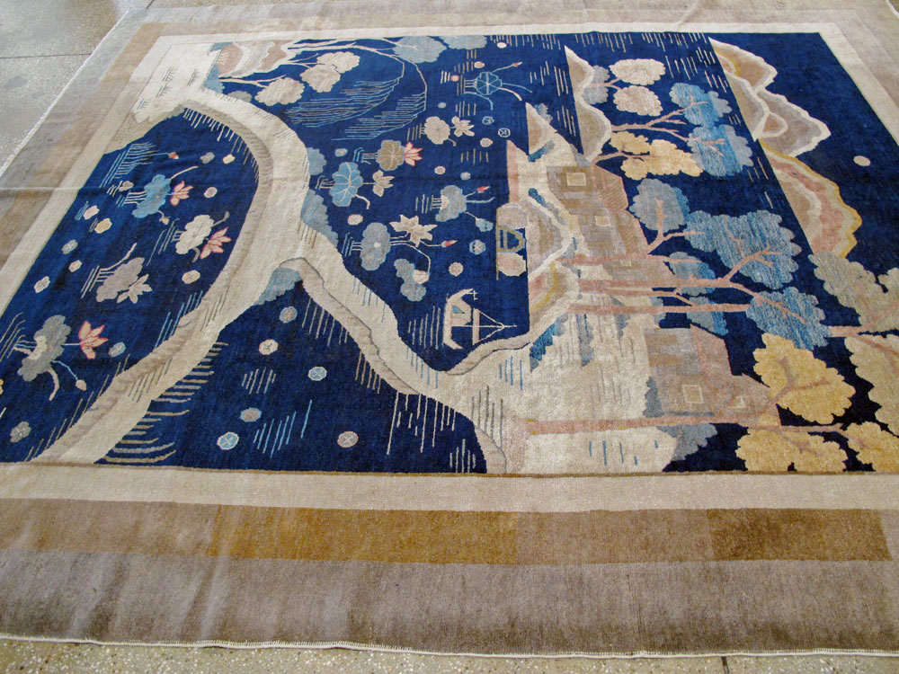 Antique Chinese Peking Carpet, No.23781 - Staging