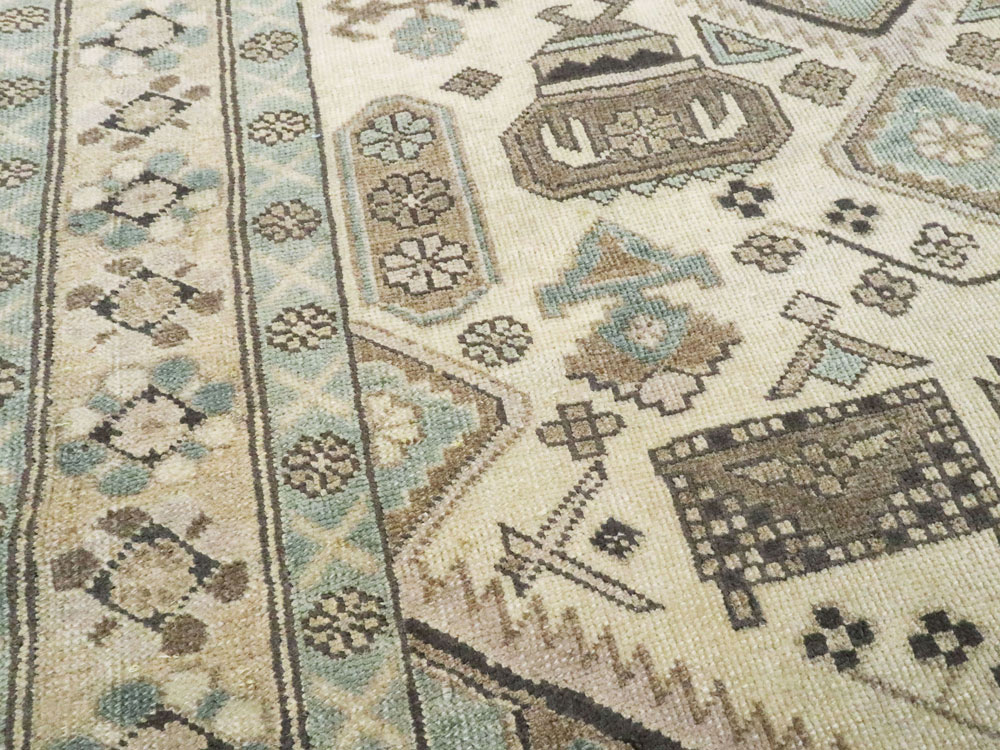 Vintage Persian Ardebil Rug, No.23782 - Staging