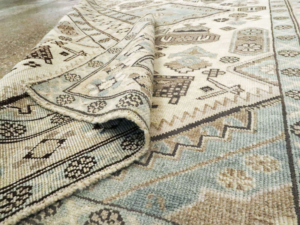 Vintage Persian Ardebil Rug, No.23782 - Staging