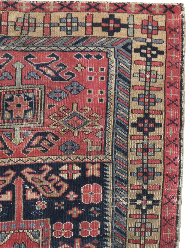 Vintage Turkish Anatolian Distressed Rug, No.23788 - Staging