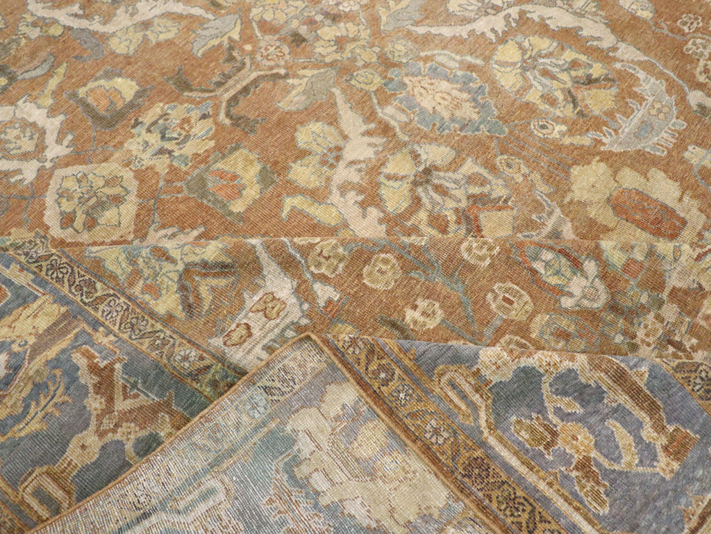 Antique Persian Mahal Room Size Carpet, No.23801 - Staging