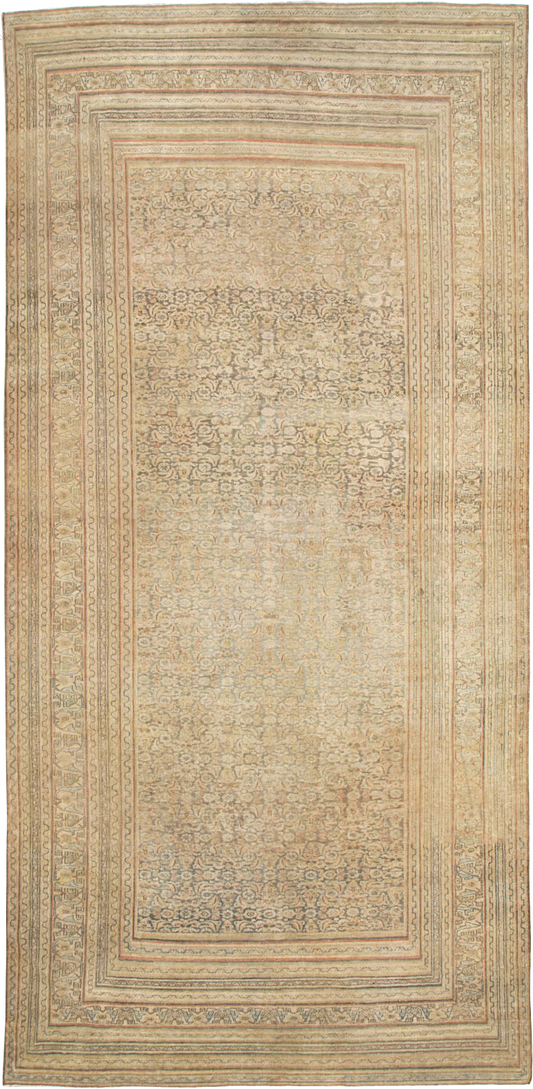 Antique Persian Dorokhsh Gallery Carpet, No.23813 - Staging