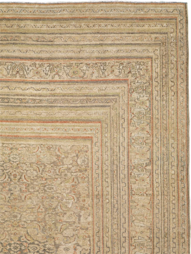 Antique Persian Dorokhsh Gallery Carpet, No.23813 - Staging