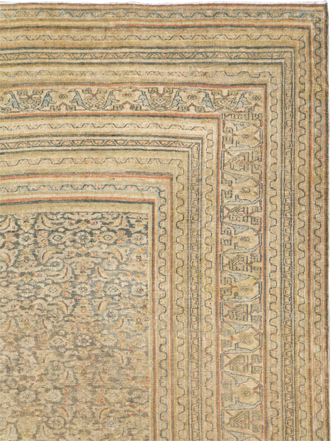 Antique Persian Dorokhsh Gallery Carpet, No.23813 - Staging
