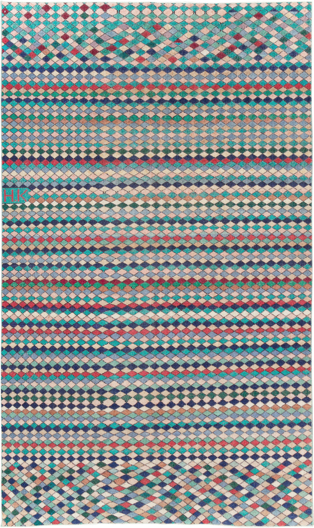 Vintage Turkish Anatolian Carpet, No.23815 - Staging