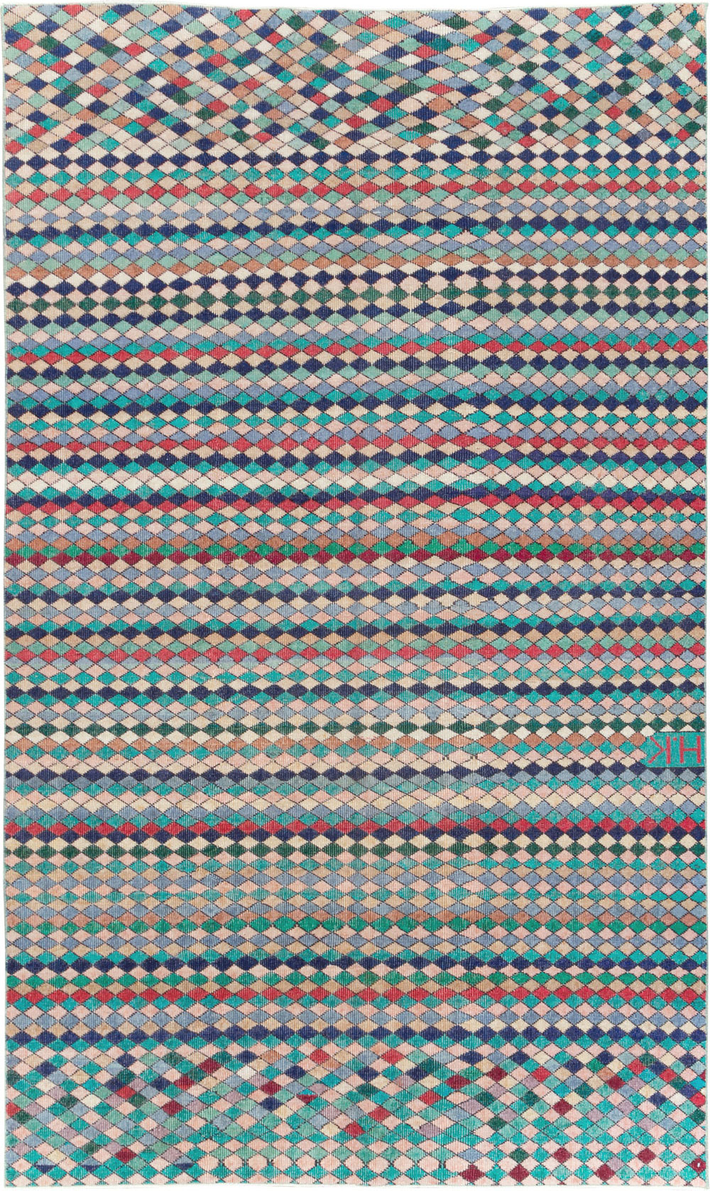 Vintage Turkish Anatolian Carpet, No.23815 - Staging