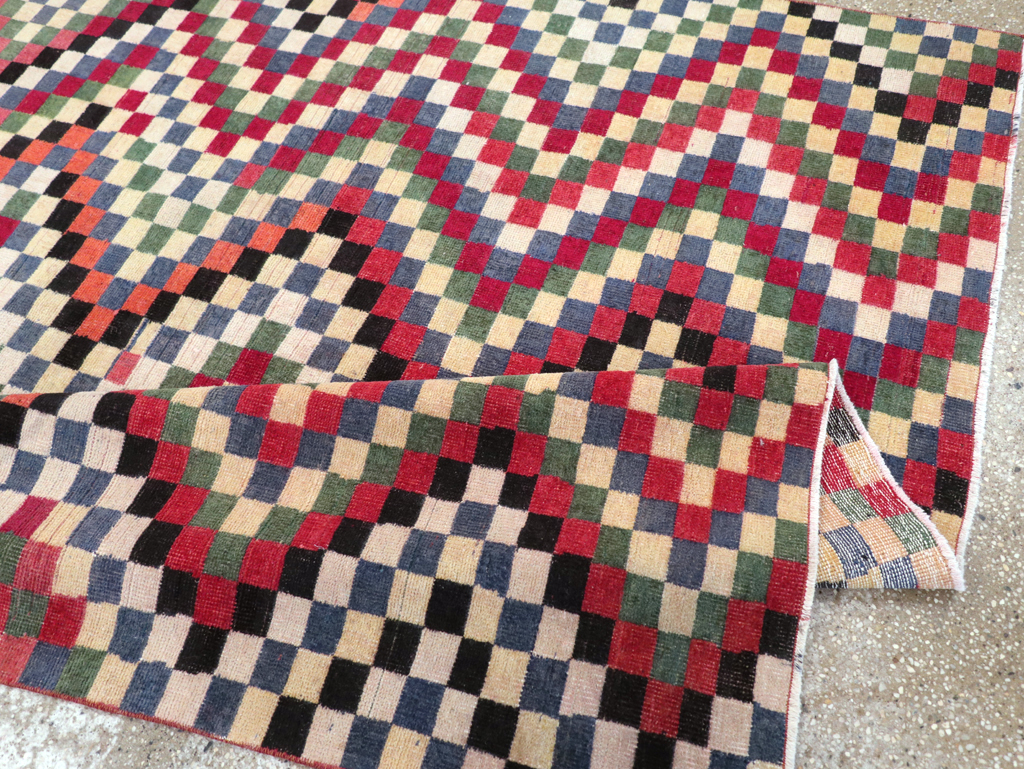 Vintage Turkish Anatolian Accent Carpet, No.23816 - Staging