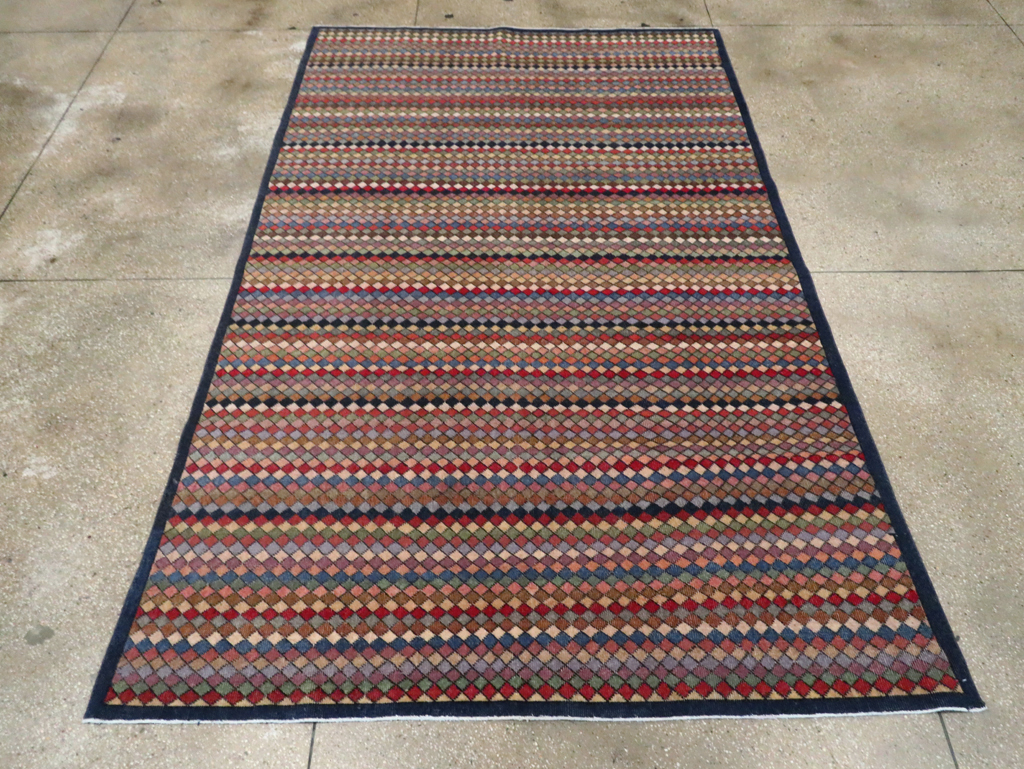 Vintage Turkish Anatolian Accent Carpet, No.23820 - Staging