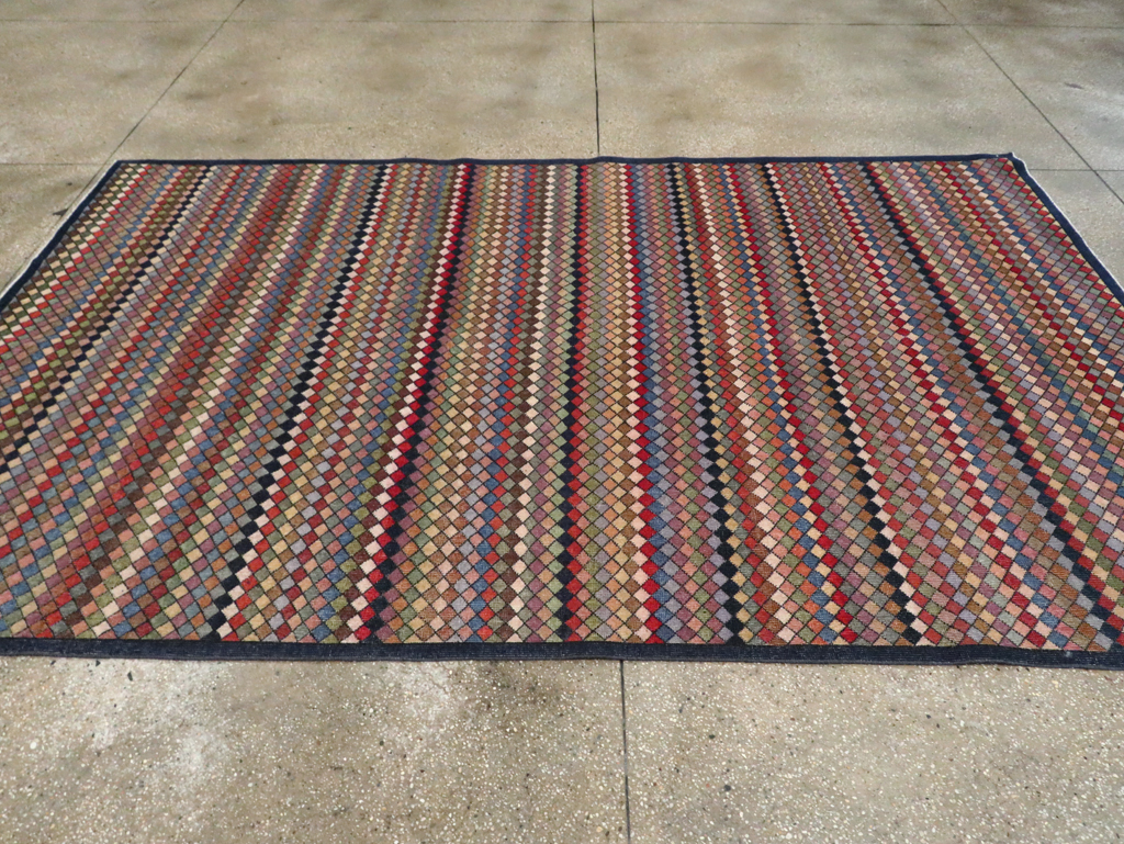 Vintage Turkish Anatolian Accent Carpet, No.23820 - Staging