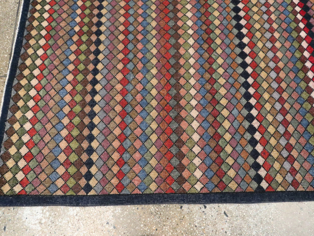 Vintage Turkish Anatolian Accent Carpet, No.23820 - Staging